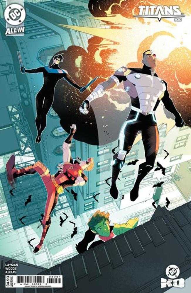 Titans #30 Cover E George Kambadais Card Stock Variant (DC K.O.)