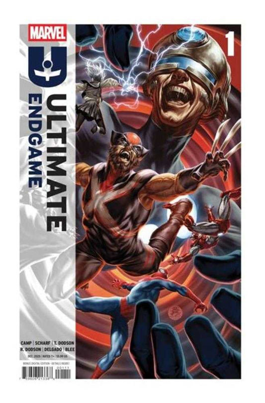 Df Ultimate Endgame #1 Ultra Limited Crimson Red Signature Series Signed By Terry And Rachel Dodson