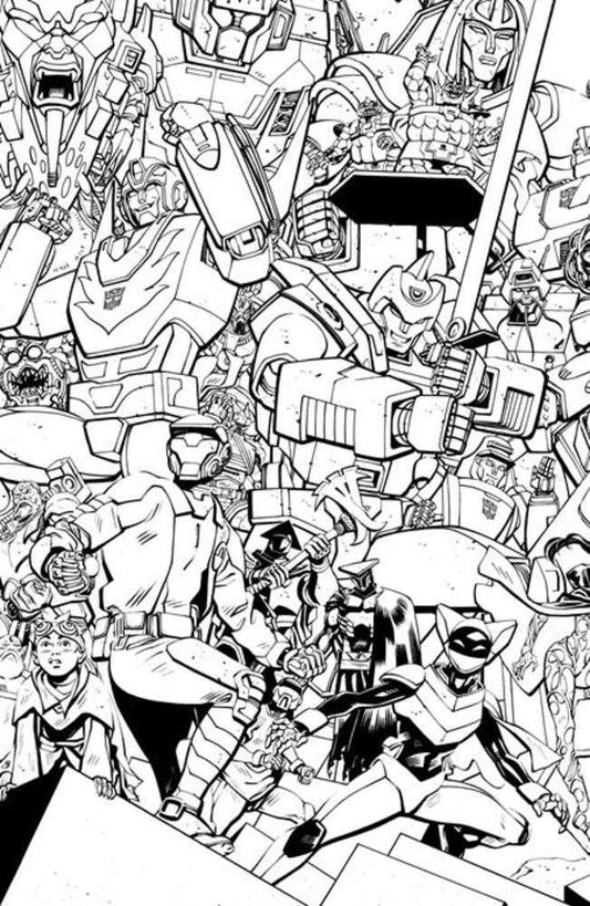 Void Rivals #31 Cover I Tom Reilly Energon Universe 3rd Anniversary Black & White Variant