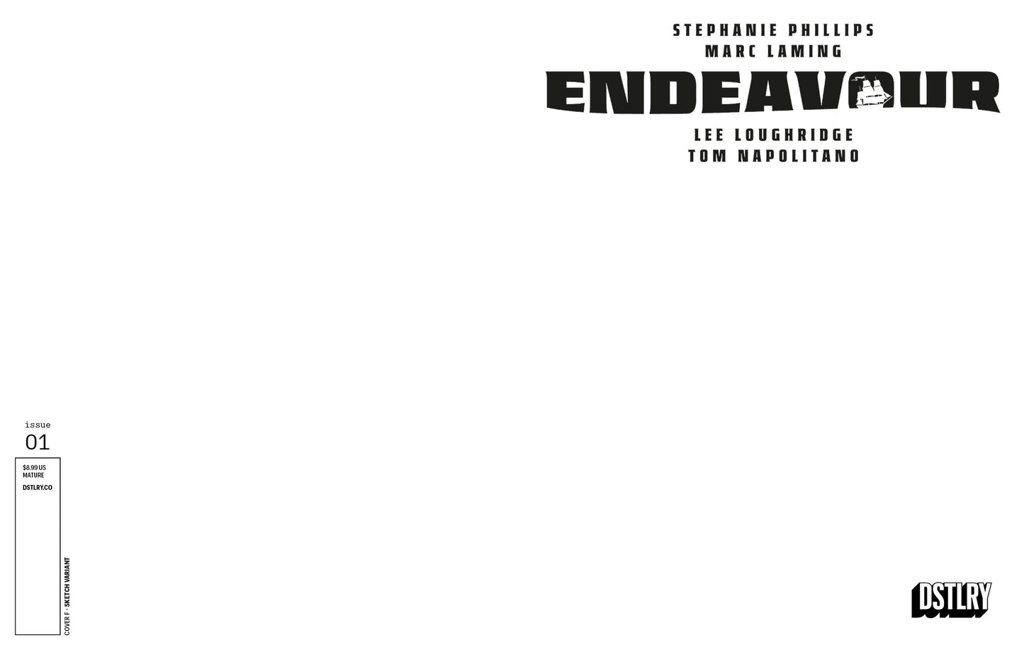 Endeavour #1 Cover F Blank Sketch Variant